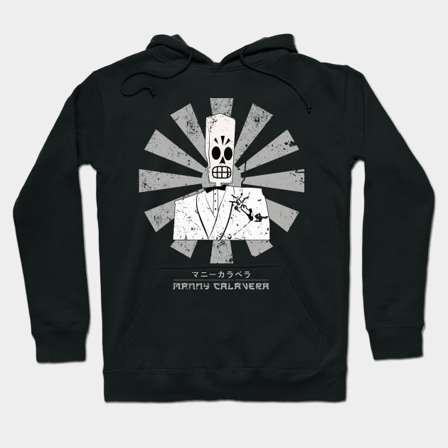 Manny Retro Japanese Grim Fandango Hoodie by Nova5